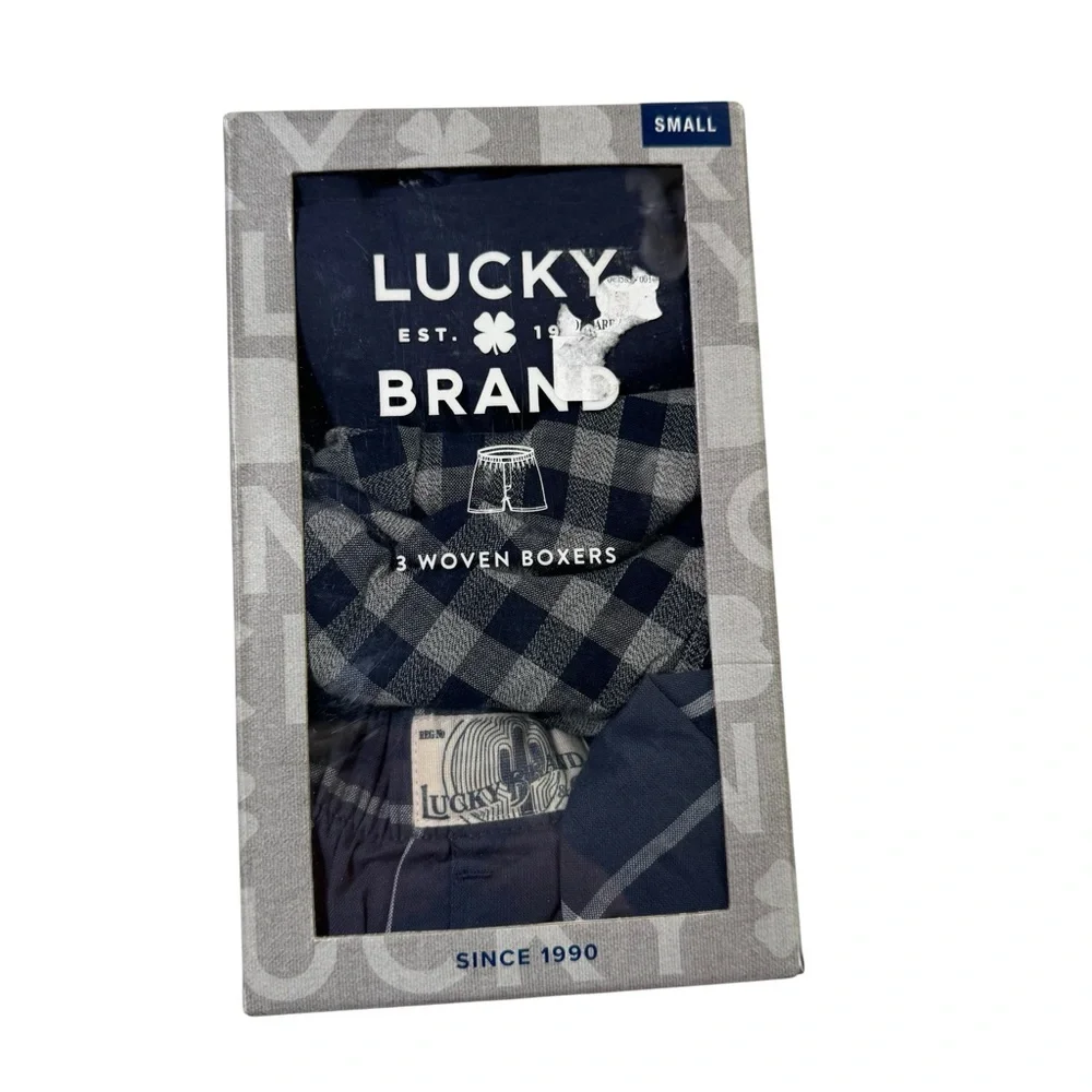 NIB Lucky Brand Woven‎ Cotton Boxers